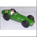 Charbens No.34 Ferrari - early model in green, with no lettering cast underneath.
