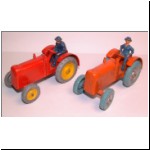 Charbens No.6 Tractors - second and fourth versions - note the two different drivers