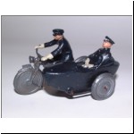 Charbens No.824 Police Motorcycle & Sidecar - movable wheel on sidecar