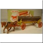 Charbens No.35 One Horse Tree Wagon with later box and plastic horse