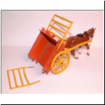 Charbens No.4 Horse Drawn Tipping Wagon in tipped position