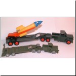 (Front) Sentry Box Tank Transporter, (Rear) Charbens No.37 Rocket Gun