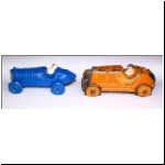 Smaller and Large Charbens Racing Cars compared